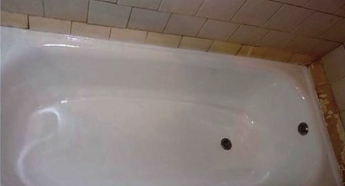 Реставрация ванны жидким акрилом | Камешково